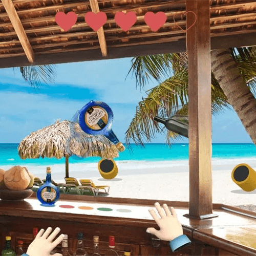Blue curacao experience VR game